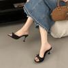 Fashion 2025 New Summer Women Butterfly-knot Slippers Fashion Open Toe Slides Ladies Sexy Nightclub Party Pumps Shoes