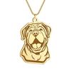 Kinitial Cute Dog Puppy Pendant Necklace For Women Men Stainless Steel Charm Necklace Wholesale Christmas Gift Jewelry