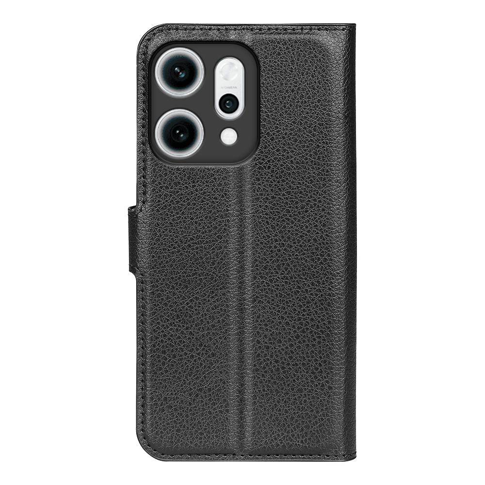 For Oppo Reno14 5G (China)/Oppo Reno14 5G (Global) Case Litchi Texture Shockproof Leather Wallet Phone Cover