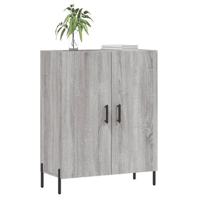 Sideboard Gray Sonoma 69.5 X 34 X 90 Cm Engineered Wood