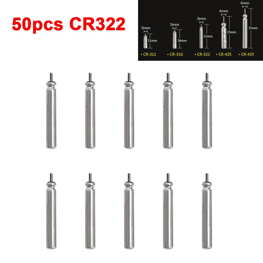 10-50pcs Electric Battery Luminous Fishing Float Lithium Pin Battery Tools Night Fishing Float Tackle CR311 CR322 CR425 CR435