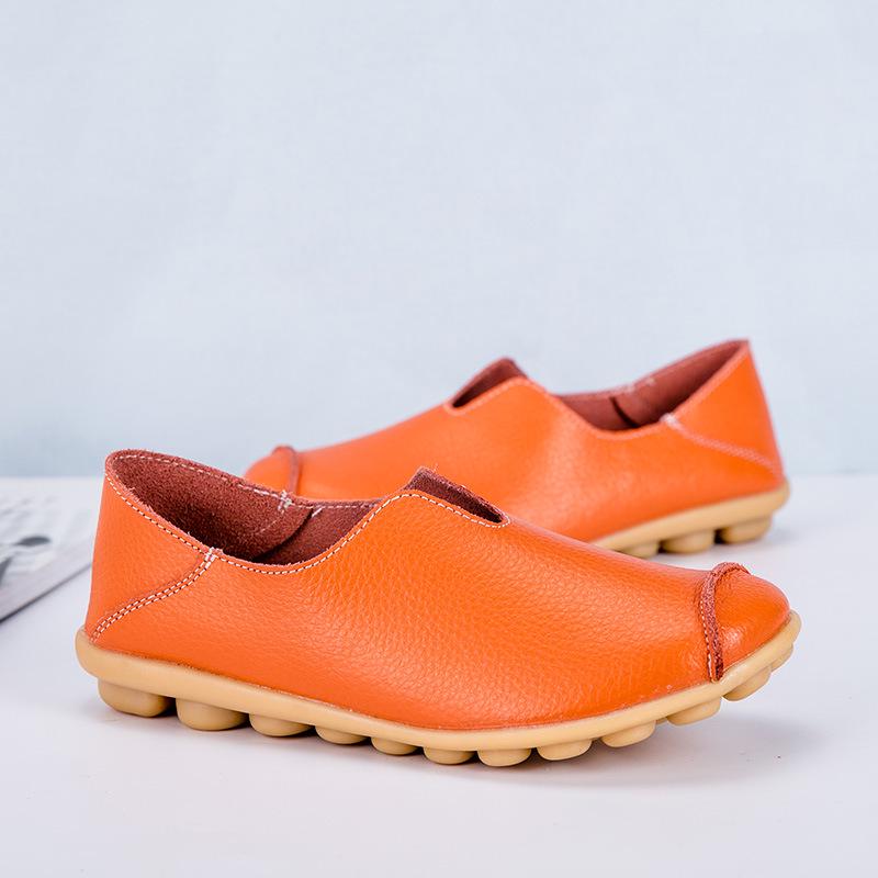 Autumn and Winter Women's Single Shoes Casual Flat Shoes Women's Fashion Mother Shoes Doudou Shoes