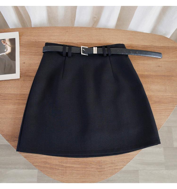 

Spring/Summer 2025 Gray Bodycon High-Waist A-Line Skirt - Women s Korean Fashion 2XL