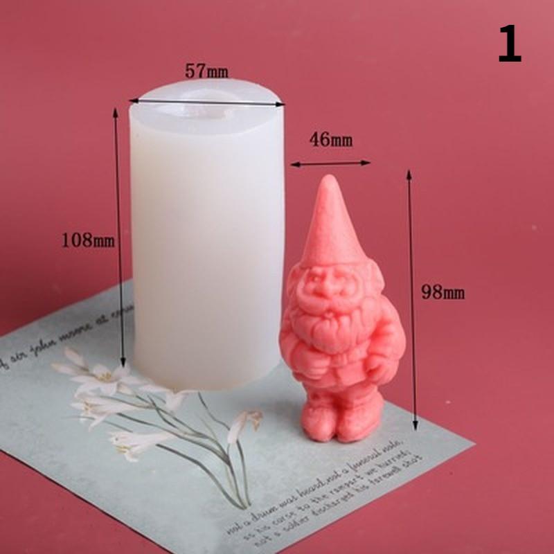 Creative Santa Claus Romantic Scented Candle Silicone Mold Scented Candle Modeling Wax