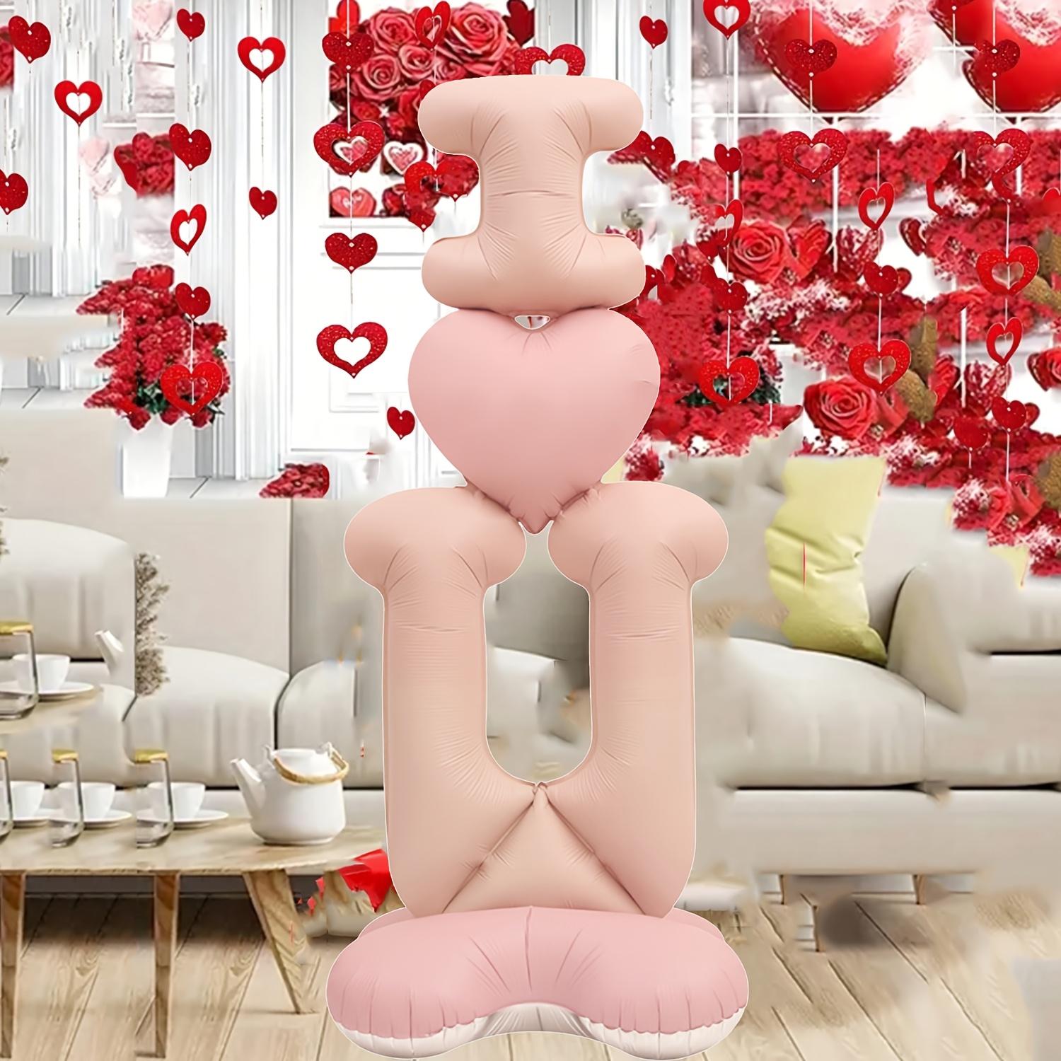 

1 шт. 4D 61 дюйм Большой вертикальный базовый шарик Macaron Love, алюминиевая фольга, используется для свадеб, предложений, Дня святого Валентина, украшений на день рождения