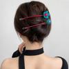 Candy Color Flower Hair Clip Colorful Bead Ponytail Hair Clip Hair Styling Tool  Back Head Updo