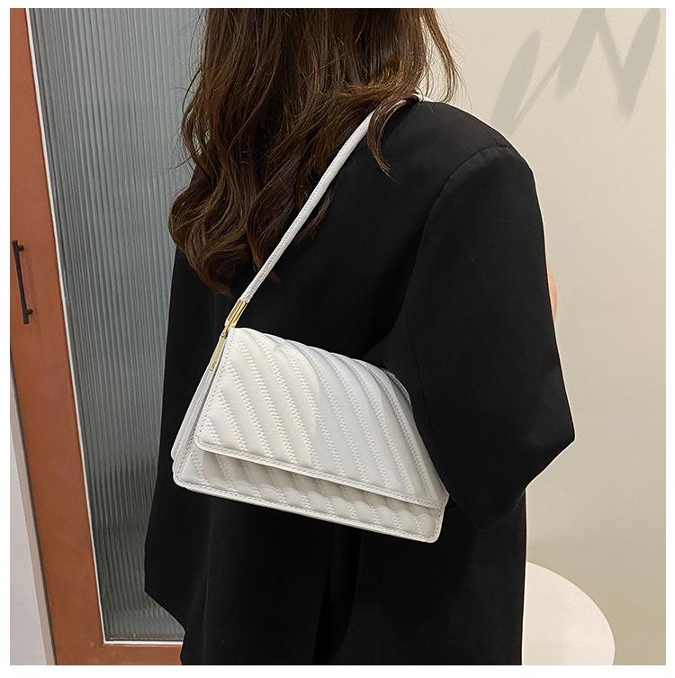 

Модная женская текстурированная сумка через плечо в корейском стиле, тренд лета 2023 белый