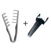 Male Female Curly Hair Styling Tool Set Fluffy Texture Comb & Hair Root Fluffy Clip Natural Curling Traceless Barber Accessories