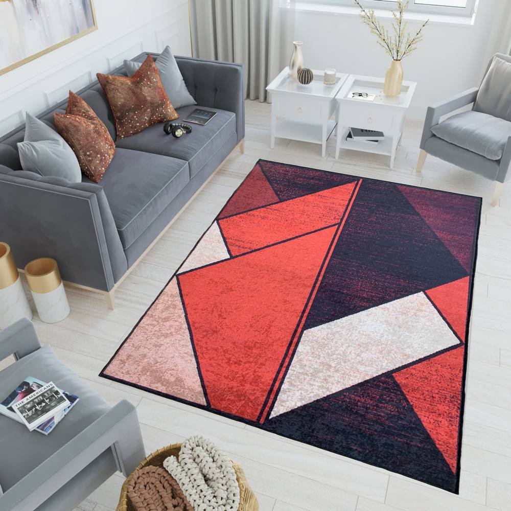 

Mosimoso Home H089 Digital Printed Dot Sole Carpet 50x80 cm красный