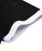 DOLPHIN WAVE APPAREL Dolphin Foam Print Big Logo Ringer Short Sleeve T-Shirt Black