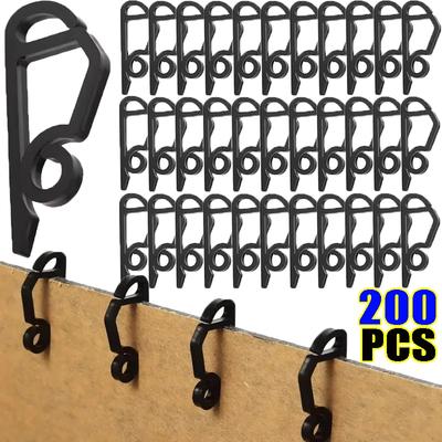 20/200PCS String Lights Holder Light String Clips Outdoor Gutter Clip Holiday Wire Clamp Festival Halloween Christmas Decoraton
