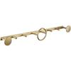 Brushed Gold Towel Hanger Brass Robe Hooks Clothes Hat Hook  Row Robe Hook Bathroom Brass Bath Hardware Set Kitchen Hanger