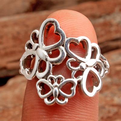 Silver Jewelry, Butteryfly Ring, Statement Jewelry,Handmade Jewelry, Silver Ring