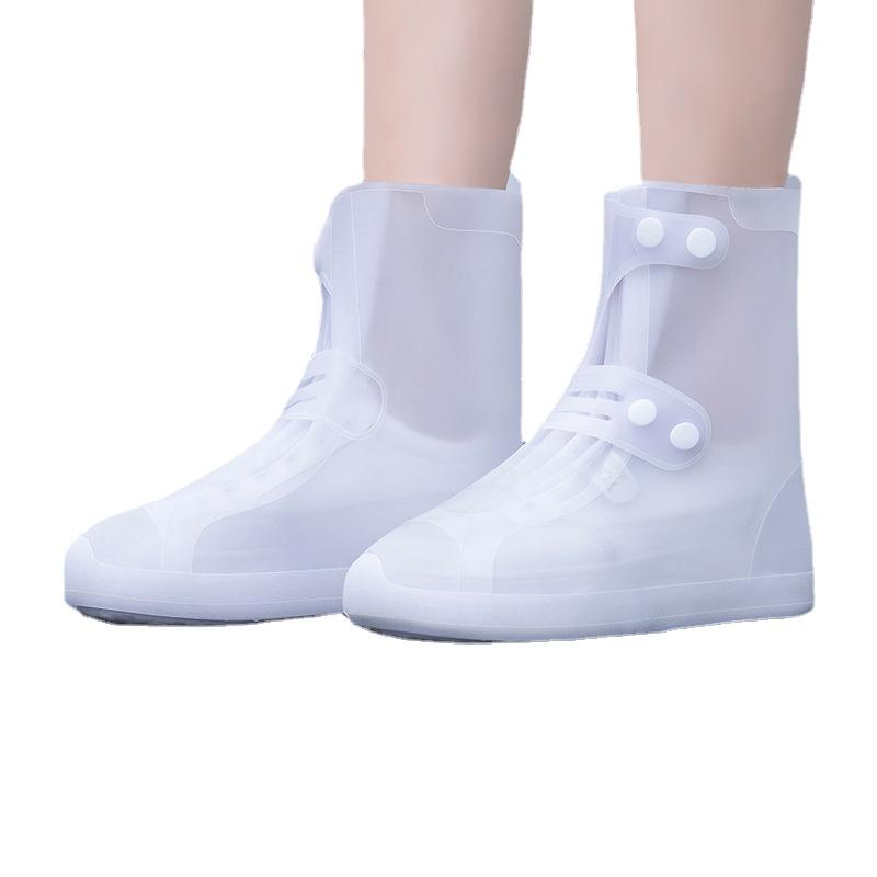 Waterproof Non-slip Rain Shoes Covers for Women, Silicone Rain Gear, Thickened, Wear-resistant Foot Cover for Children, Househol