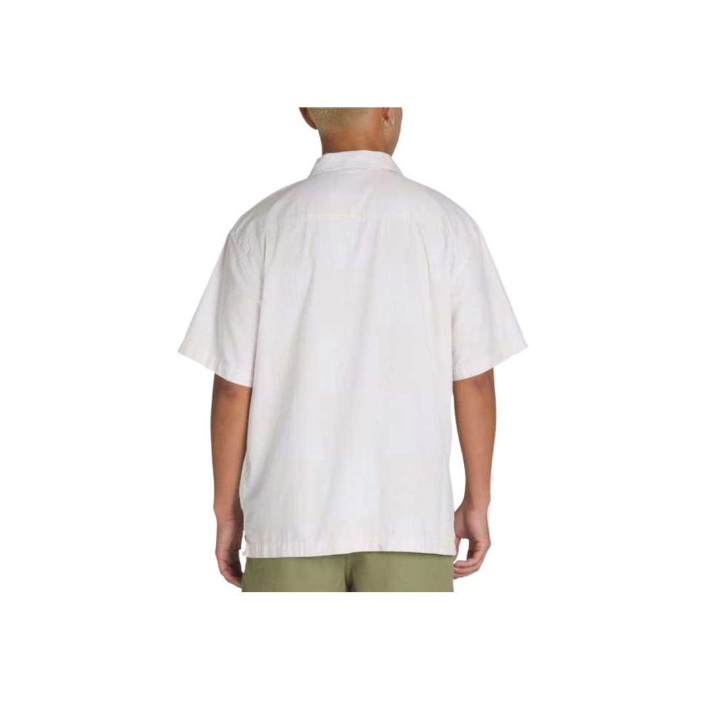 Vans Kessler Loose Flowing Elegant Fashion Short Sleeve Shirt Men Shirts White VN000M18E68