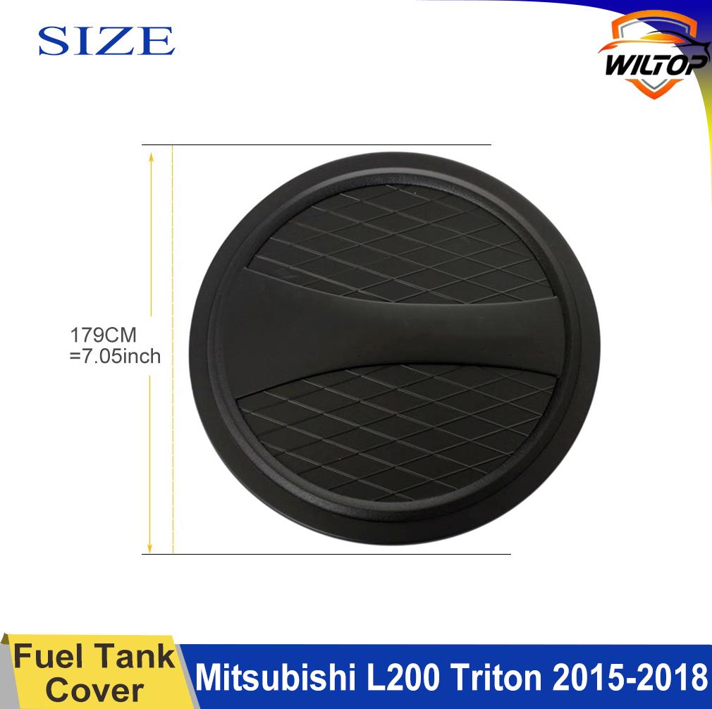 Fuel Tank Cover For Mitsubishi L200 triton 2015-2018 ABS Matte Black Tank Cap Car Exterior Accessorie Auto Parts