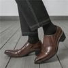 British Designer Gentleman New Pointed Chelsea Business Elevator Shoes For Men Fashion Dress Wedding Prom Homecoming Footwear