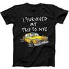 I Survived My Trip To NYC New York City Yellow Taxi Tom Gift Black T Shirt 6