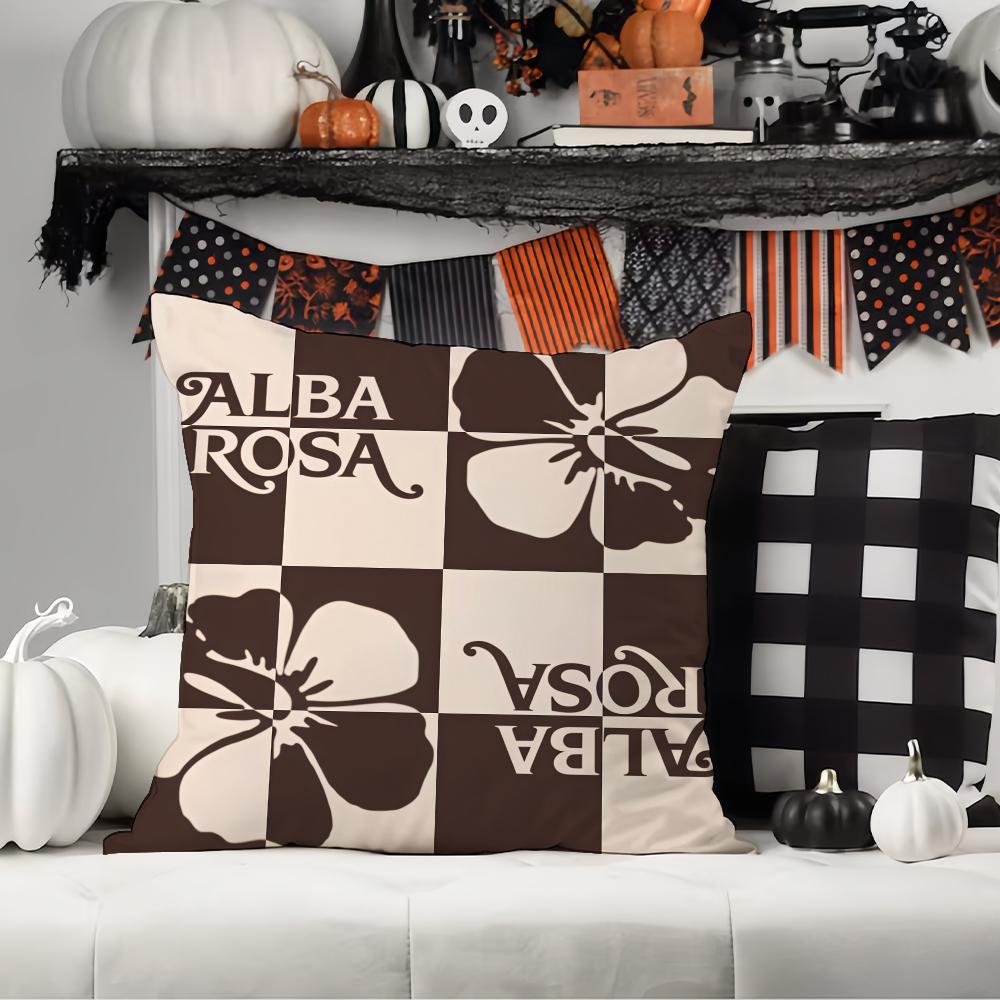 Fashion Print A-Alba R-Ro S-Sa  Pillow Case Office Cushions Suitable For Sofa Car Bedroom Decorative Cushion Cover