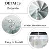 Elegant Botanical Eucalyptus Leaf Shower Curtain Liner Waterproof Greenery Decor Polyester Bathroom Home Shower Curtain