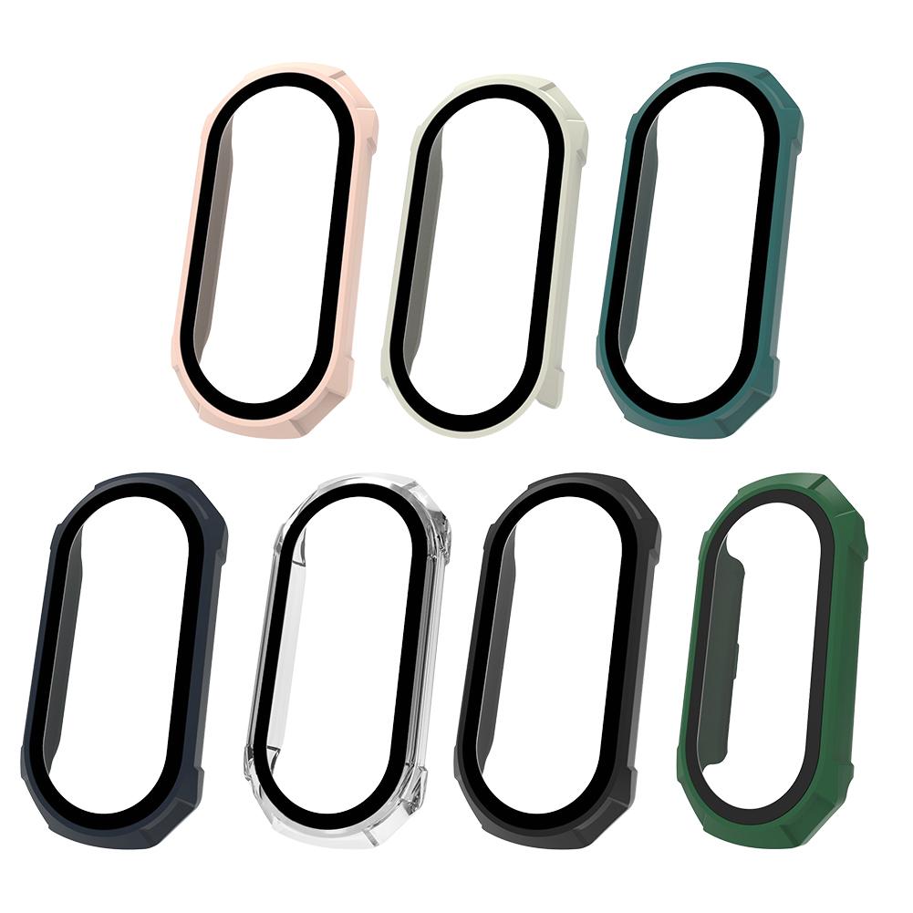 Gehärtetes Glas+ Bumper Case Hülle Für Xiaomi Mi Band 10 Vollschützende Bumper Case Uhrenzubehör
