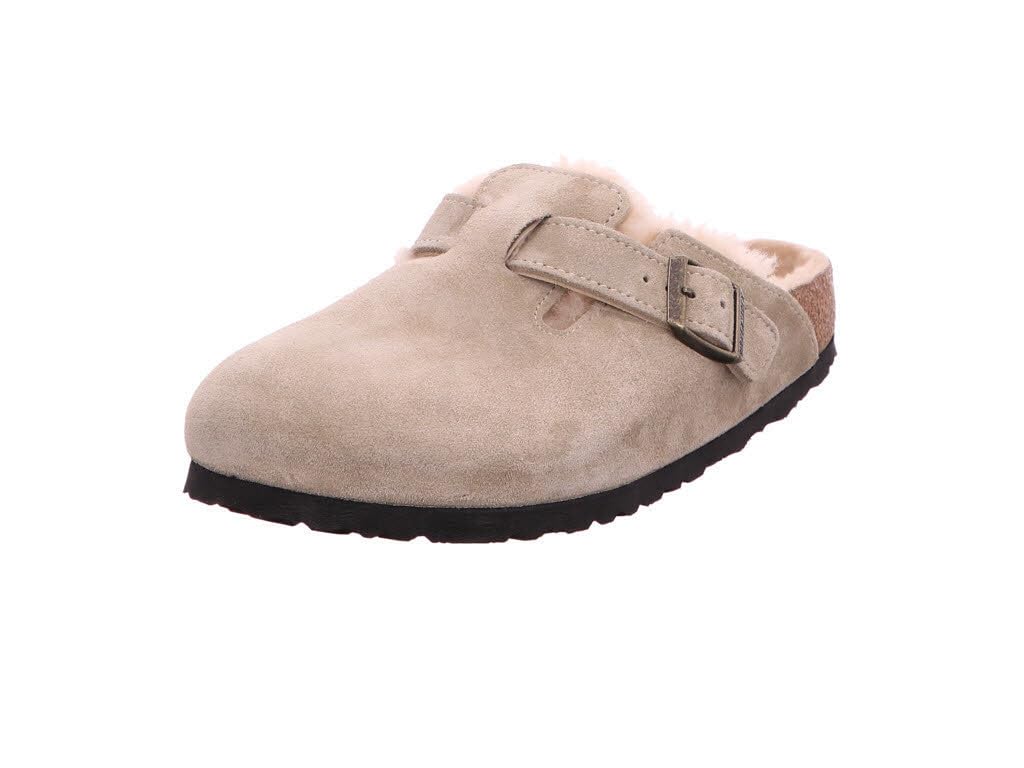 Birkenstock Boston Shearling Narrow Width Taupe 1028299 Taupe