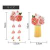 Bethany Home Tsumami Zaiku Hair Accessories - Set of 2, Rabbit & Flower, Pink, Cute Clip for Japanese Traditional Wear, Coming-of-Age Ceremony,