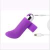 Silicone Rechargeable Bullet Finger Jump Vibrator for Women's Appliance Masturbation Device Sex Toy Adult Clitoral