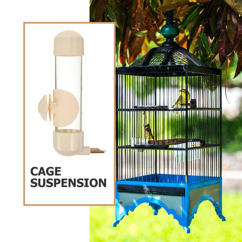 Automatic Bird Waterer Feeder for Cage Plastic Safe Sturdy Compact Lightweight Water Dispenser for Parrots Lovebirds