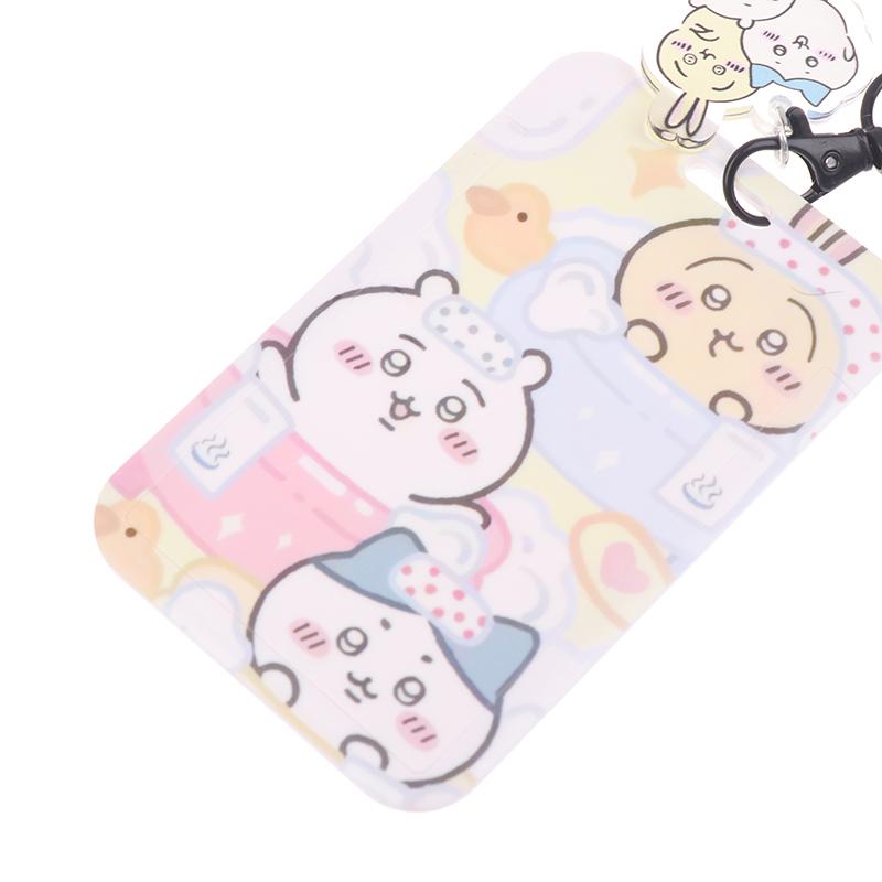 Cute Cartoon Neck Strap Lanyard Card Cover For Student Id Card Teacher Strap Badge Holder Photo Card Diy Hang Rope Keyring