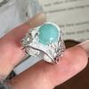 Xiaomi BF CLUB 925 Sterling Silver Ring For Women Jewelry Big Stone Open Vintage Handmade Ring Allergy For Party Birthday Gift
