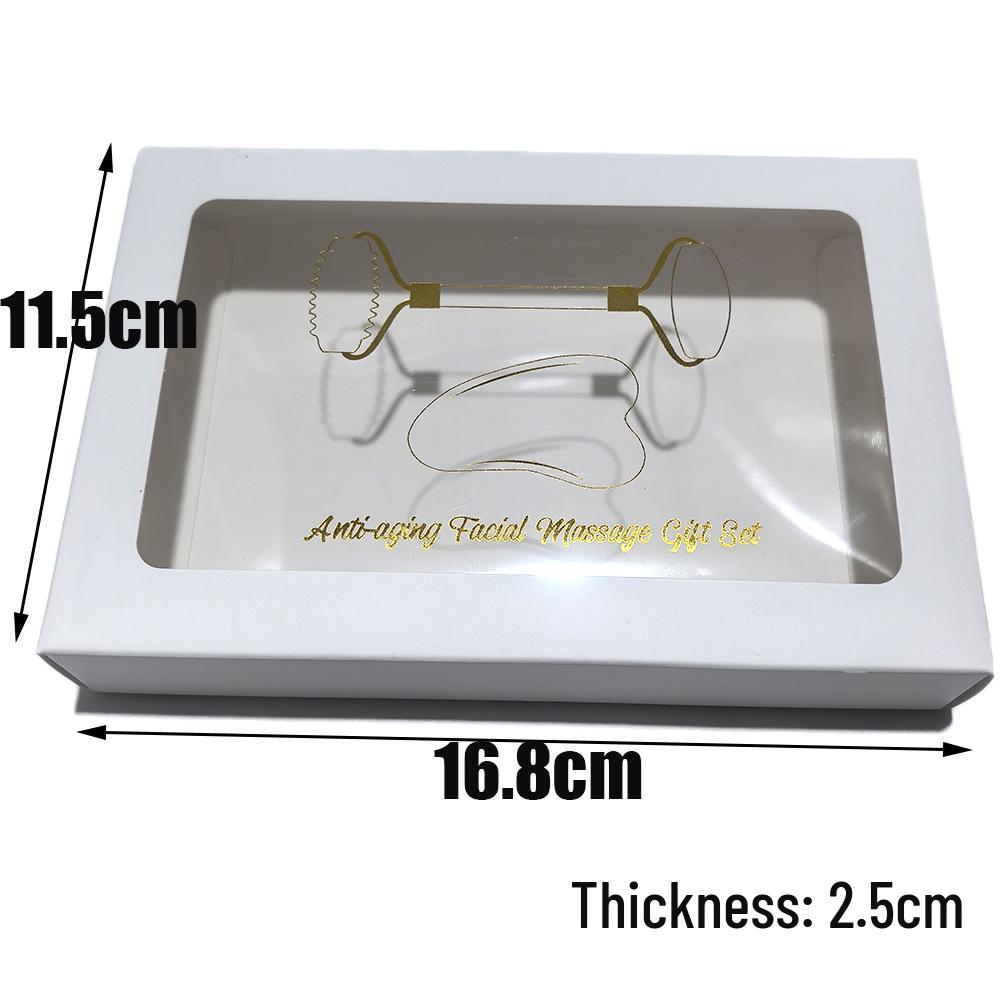 Jade Roller & Gua Sha Facial Massage Three-Piece Set