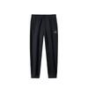 Simple Solid Color Comfortable Casual Tapered Knit Sports Pants Men Bottoms Basic-Black 152447327S-2
