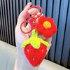 Hand-Woven Plush Persimmon Good Luck Keychain Pendant