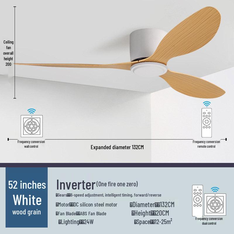 High Power Retro Black Ceiling Fan for Home or Commercial Use - No Light