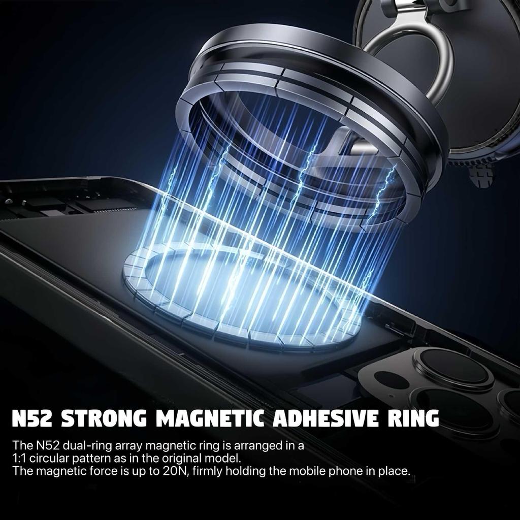 Foldable Magnetic Phone Holder: Dual-Use for Car and Home