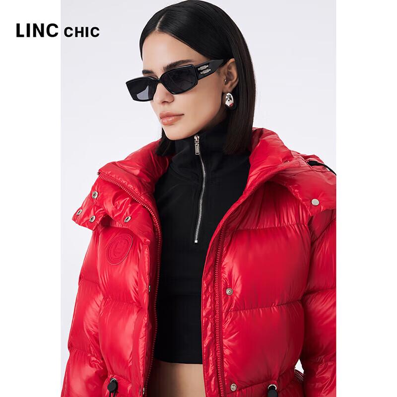 Damska zimowa krótka kurtka puchowa typu puffer o luźnym kroju