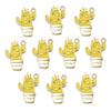 10pcs/lot Alloy Drop Oil Pendants Flower Alpaca Cactus Shaped Charm For DIY Fashion Christmas Necklace Earrings Jewelry Gifts