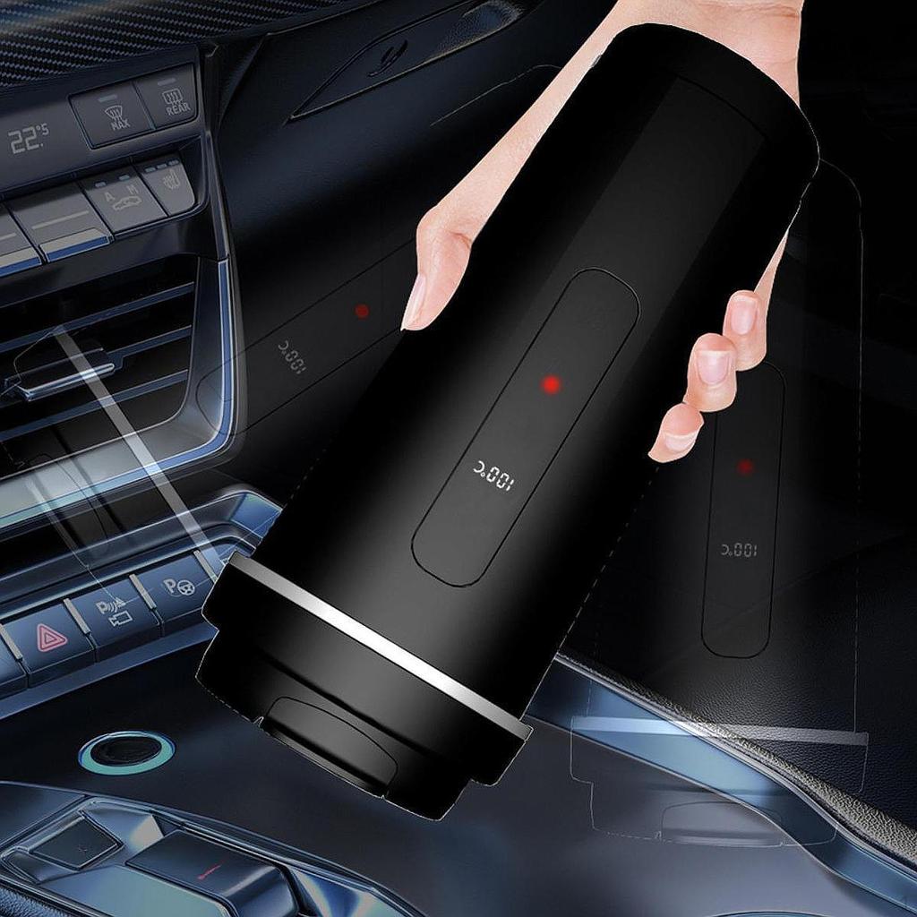 Car Kettle Boiler Electric Heat Water Cup Intelligent Stainless Steel Heated for Work