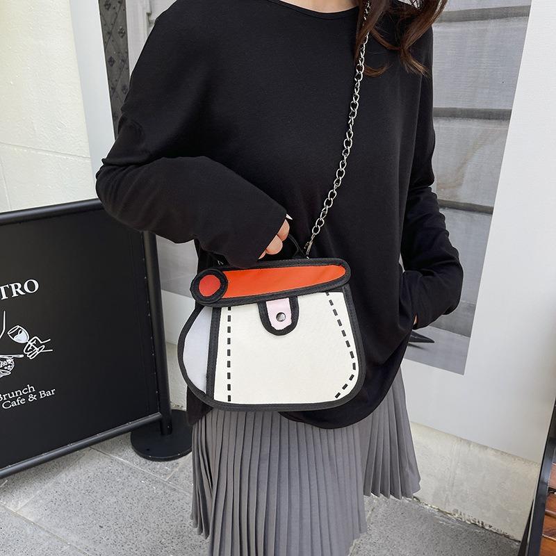 Nuova tendenza estiva carina cartone animato senso del fumetto bella casual portatile borsa a tracolla messenger borsa da donna
