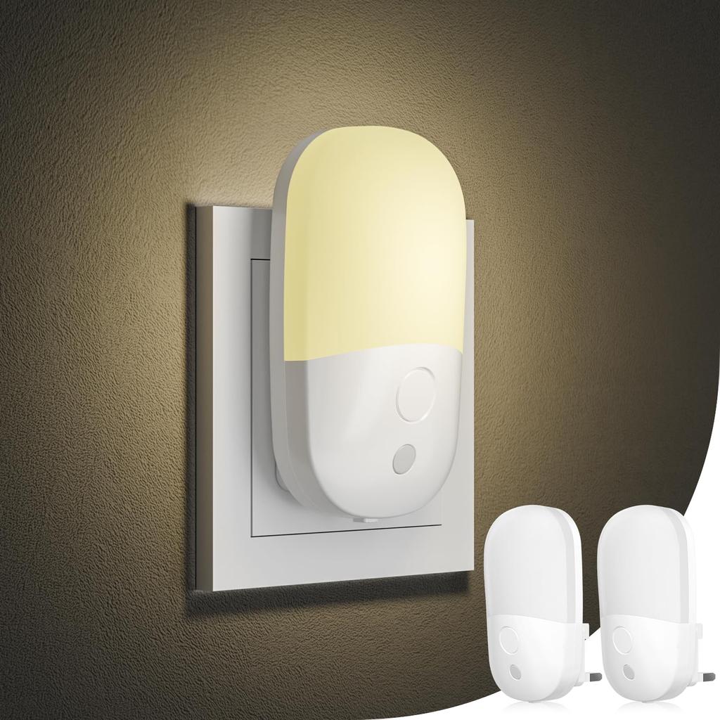 UK Plug LED Night Light Human Body Induction Wall Lamp AC 220V 2835SMD Warm White Bedside Lamp for Home Bedroom