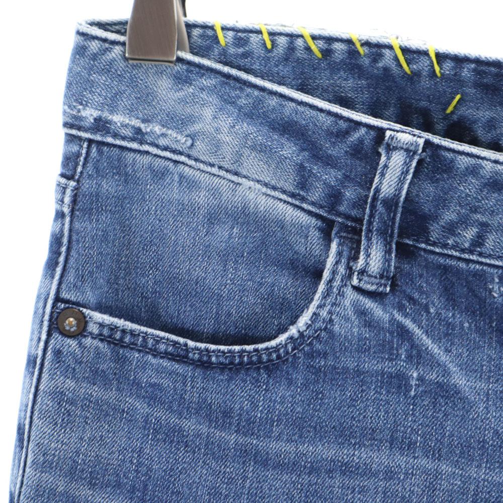 R.H Vintage Made In Japan Cut-off Processing Skinny Denim Pants W24 Jeans Women Used