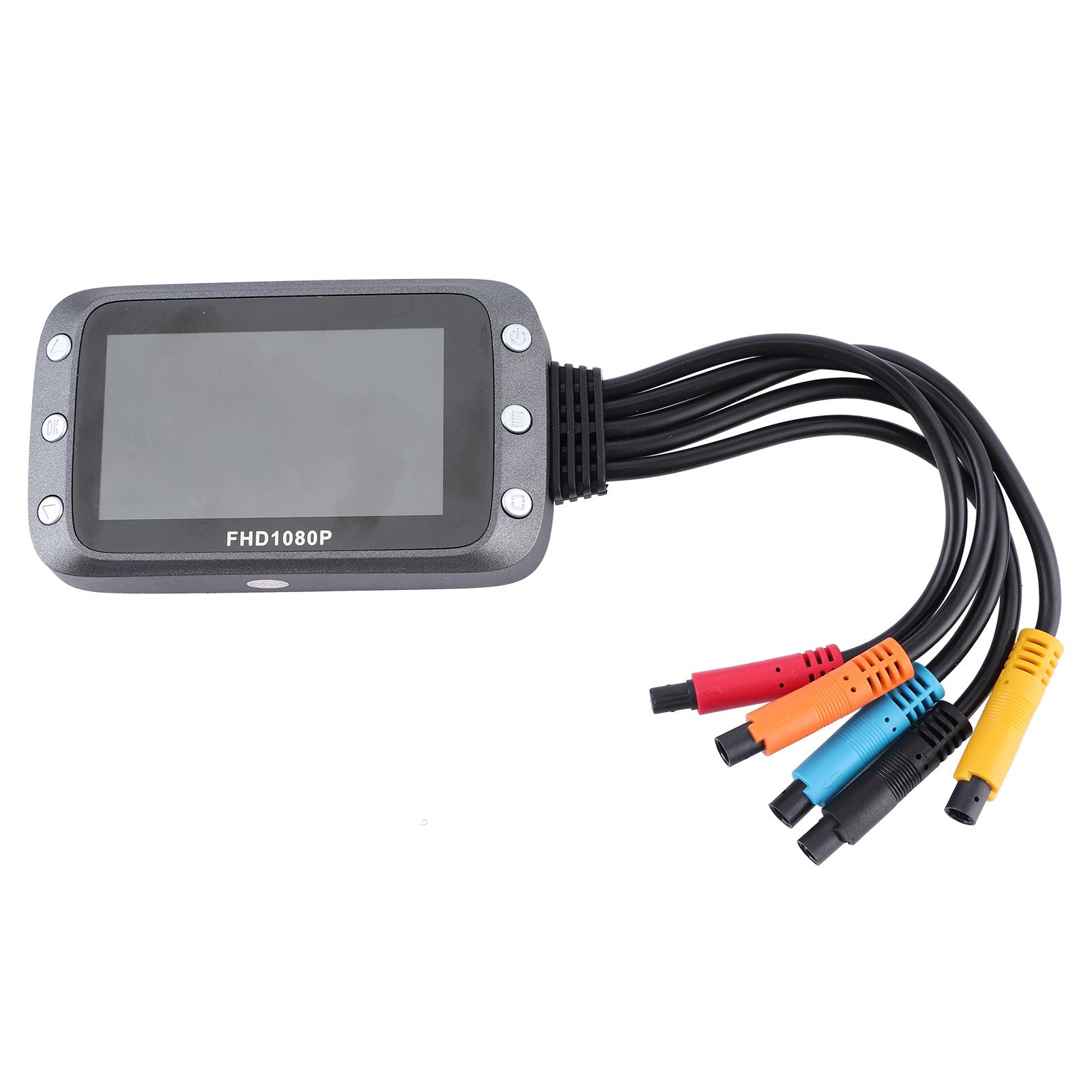 

3-дюймовый 1080P мотоциклетный видеорегистратор с двумя объективами, передний и задний вид GПоддержка записи цикла датчика GPS