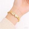 Large and Small Flower Fashion Women's High-end Titanium Steel Jewelry Bracelet