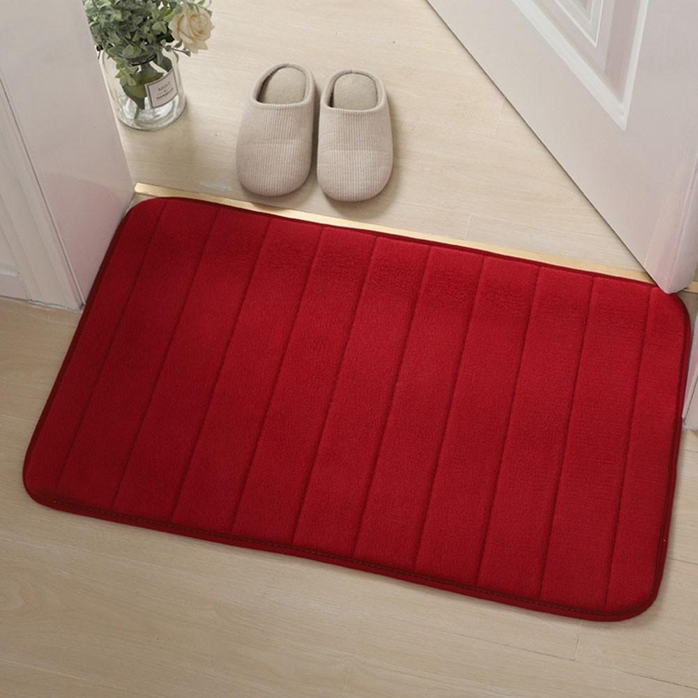 Juego de alfombras de baño antideslizantes de espuma viscoelástica suave y absorbente