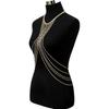 Harness Body Chain Sexy Layered Tassel Belly Waist Chain Necklace Boho Hot Bikini Nightclub Party Beach Body Jewelry Gold Tone