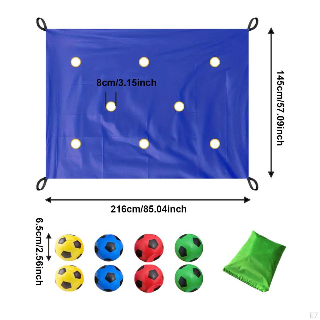 Hole Tarp Exercise Activities Coordination Interactive Outdoor with Ball Team Building Game for Park