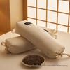 Summer Cool Cotton Linen Buckwheat Cervical Pillow for Neck & Waist Support