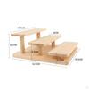 Display Riser Storage Organizer Cupcakes Holder Showcase Fixtures Wood Shelf Shelves for