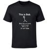 This Is Bob Bob Has No Arms Funny Stick Figure Joke Graphic Man's T-Shirt